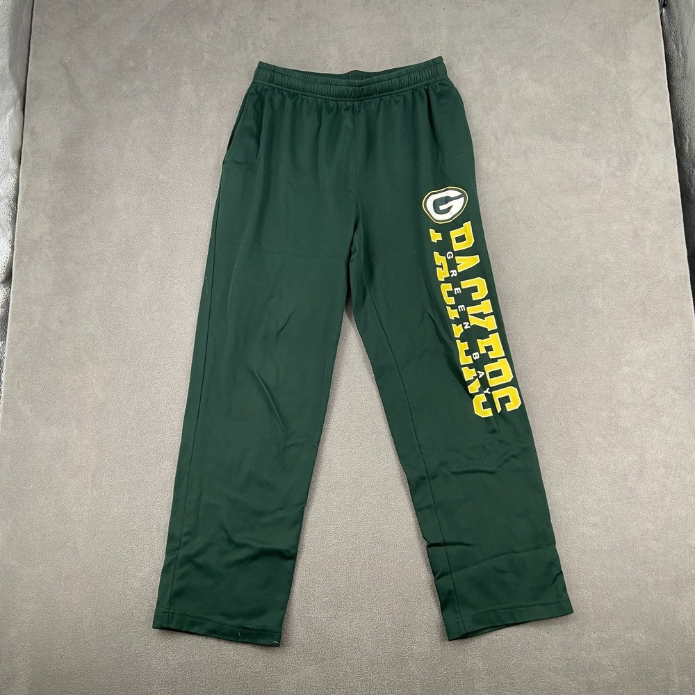 Y2K Green Bay Packers Baggy Sweatpants Sz M Green NFL Football Team Apparel